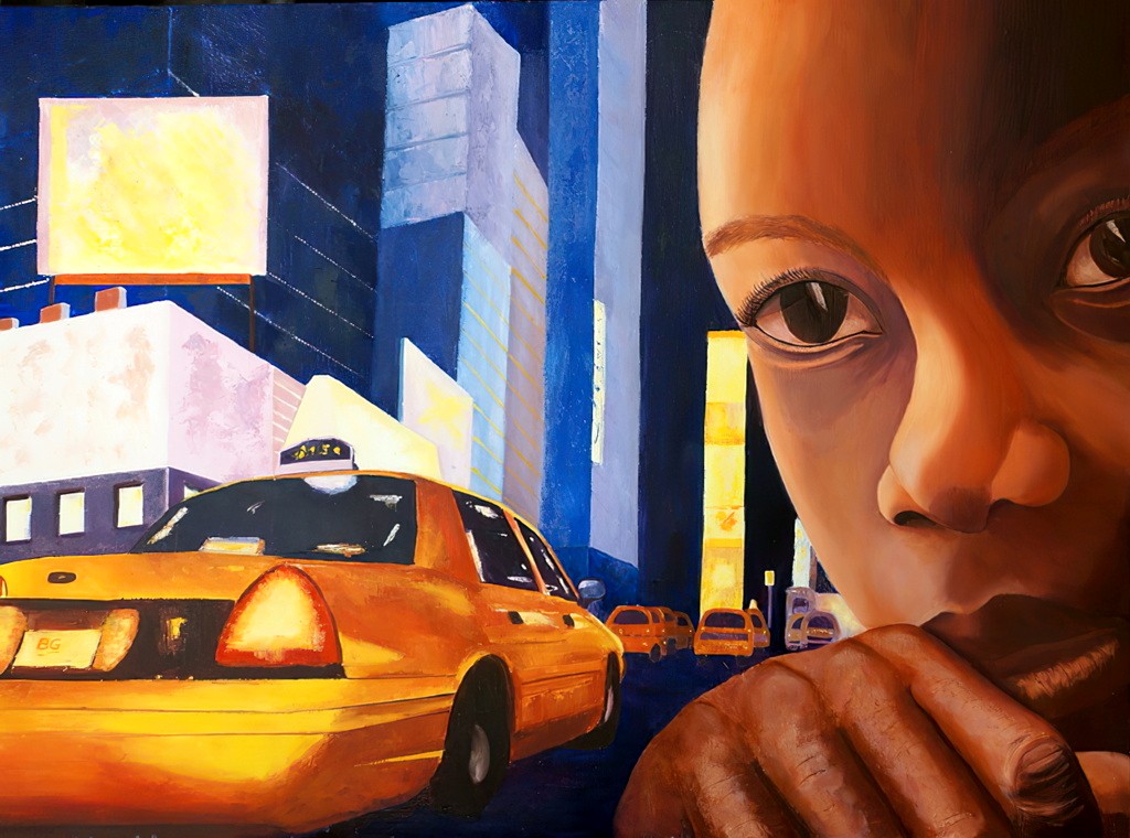 2013 06-Kasio.jpg - Année 2013 - 80 x 65 cm  Huile au pinceau sur toile