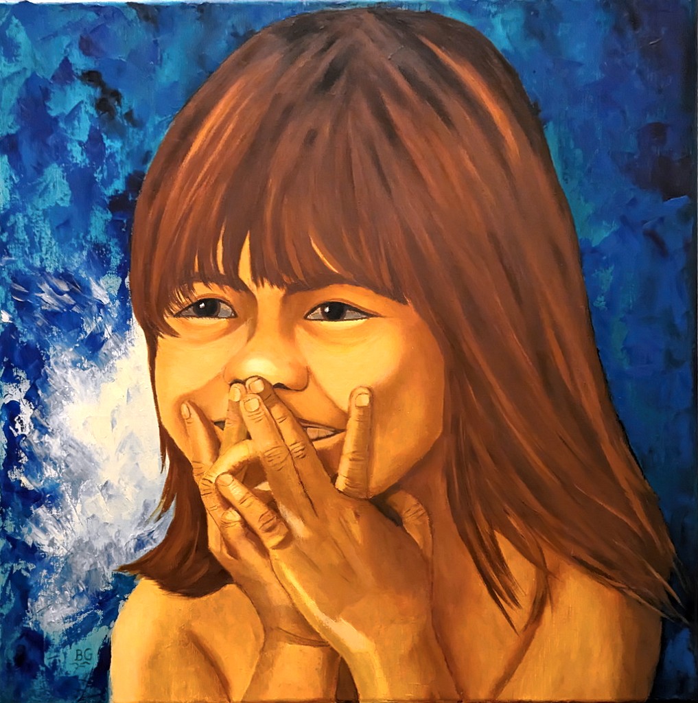 2023 06-Silantsilana.jpg - Année 2023 - 60 x 60 cmHuile au pinceau et au couteau sur toile
