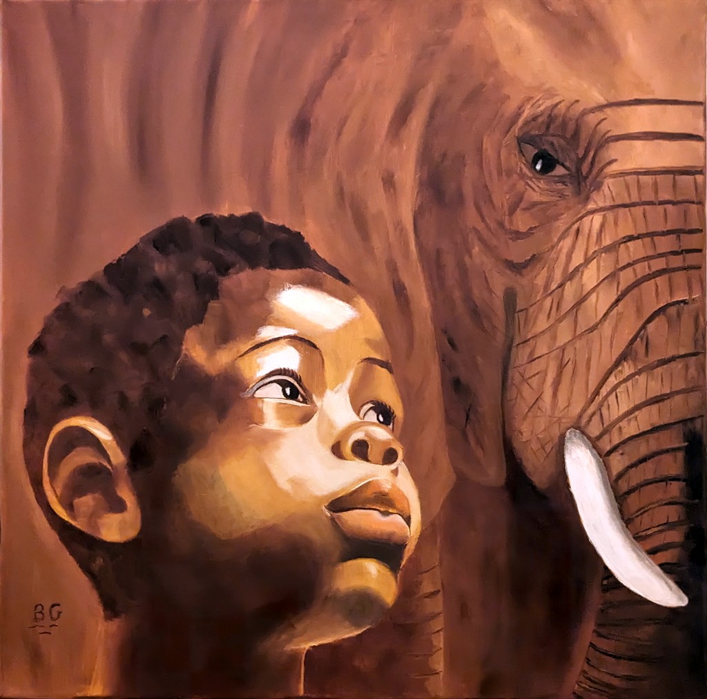 2023 12-Mijery.jpg - Année 2023 - 60 X 60 cmHuile au pinceau et au couteau sur toile
